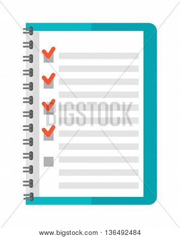 Clipboard document checklist test icon questionnaire symbol illustration. Symbol test icon and choice test icon. Paper test icon and report clipboard test icon. Test document