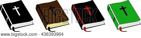 Bible Book Vector - Icon Isolated - Image