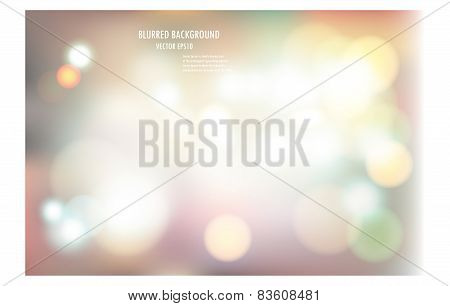 Vector Illustration Of Soft Colored Abstract Blurred Light Background Layout Design , Can Be Use For