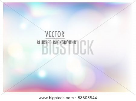 Vector Illustration Of Soft Colored Abstract Blurred Light Background Layout Design , Can Be Use For