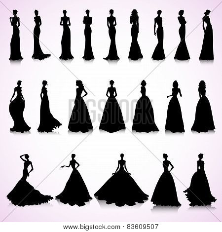 Set Of Wedding Dresses