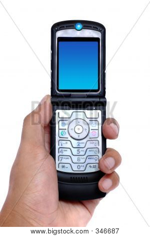 Mano che tiene un cellulare