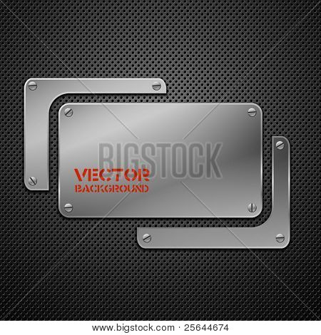 Abstract metal background. Vector illustration.