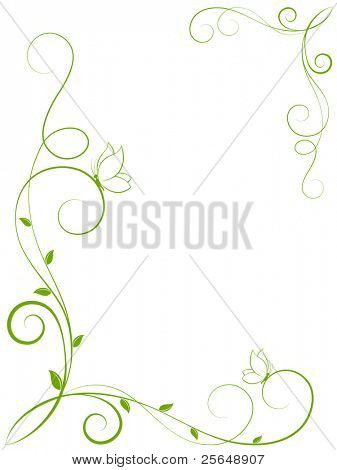 Abstract floral background for design.