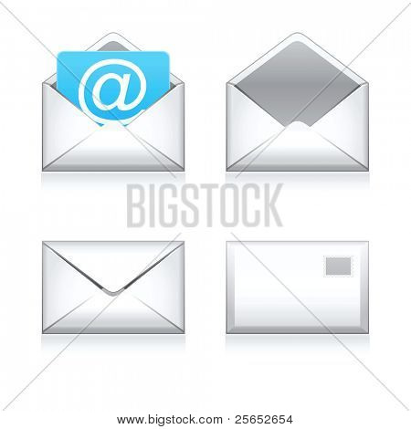 Set vector e mail icon