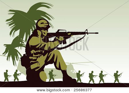 Soldiers in Vietnam