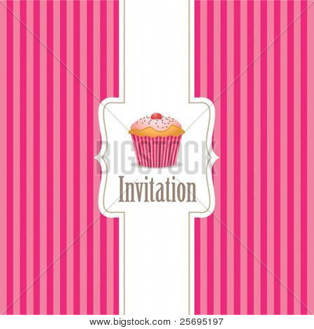 Cupcake uitnodiging achtergrond 01