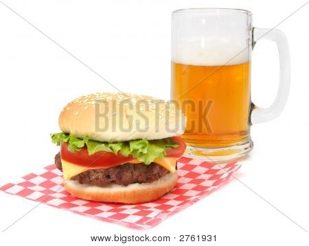 Hamburger And Beer