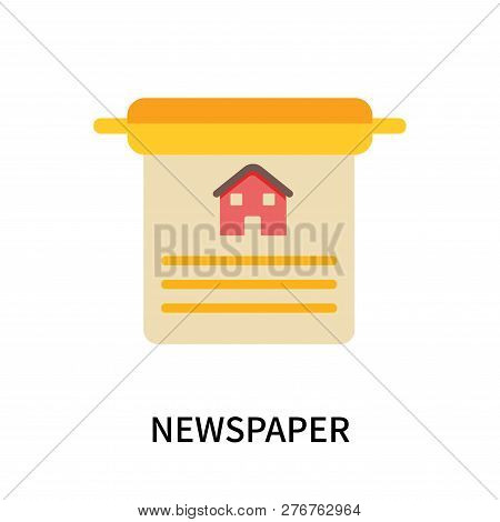 Newspaper Icon Isolated On White Background. Newspaper Icon Simple Sign. Newspaper Icon Trendy And M