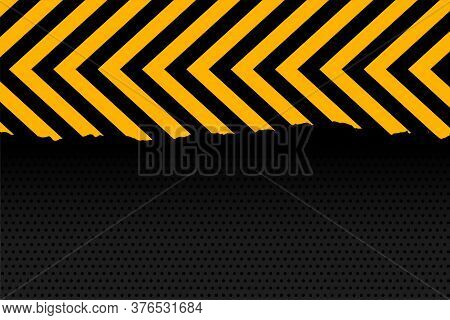 Yellow And Black Arrow Stripes Background Design