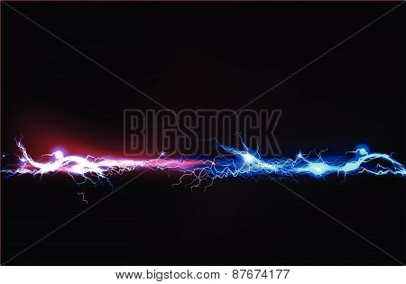 Abstract background made of Electric lighting effect