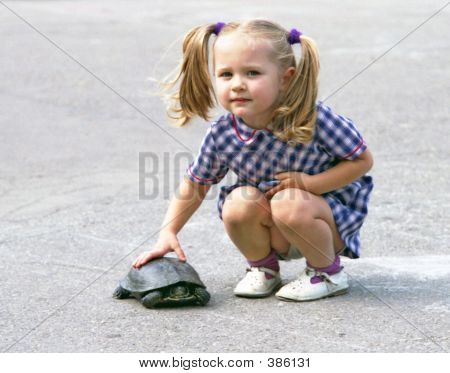 Girl With The Turtle