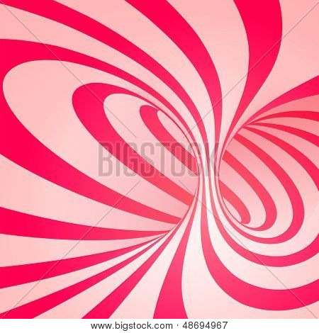 Candy cane sweet spiral abstract background