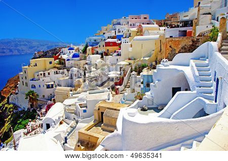 amazing romantic Santorini island, Greece