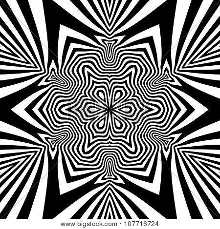 Black and White Background. Abstract Vector Illustration.