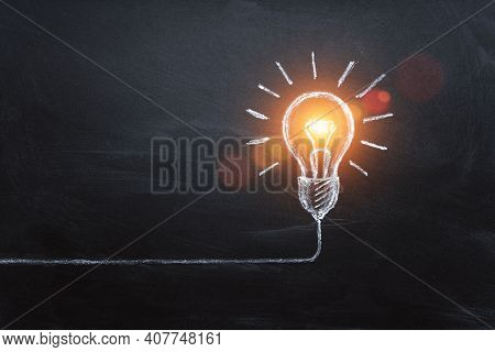 Idea Concept With Innovation And Inspiration, Style Symbol Of Creativity, Brainstorm, Creative Idea,