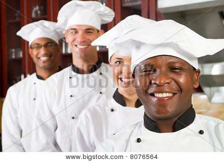 diverse chefs