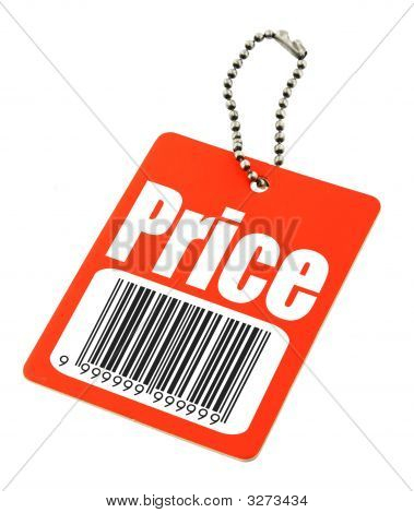 Price Tag With Fake Bar Code