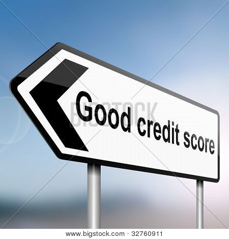 Credit Score Concept.