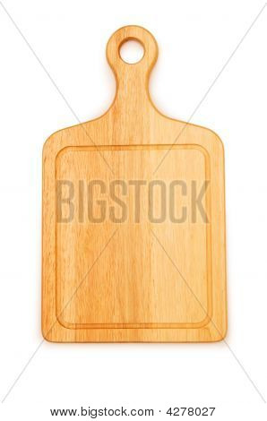 Cutting Board Isolated On The White Background