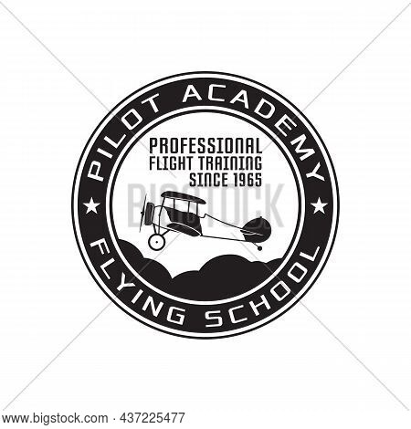 Pilot Academy Emblem Image & Photo (Free Trial) | Bigstock