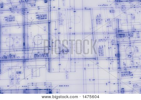 Abstract Engineering Drawing Background