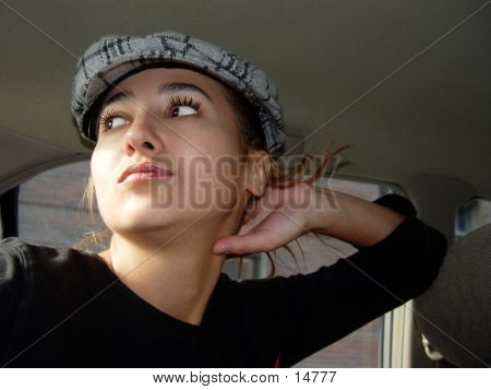 Girl In A Car