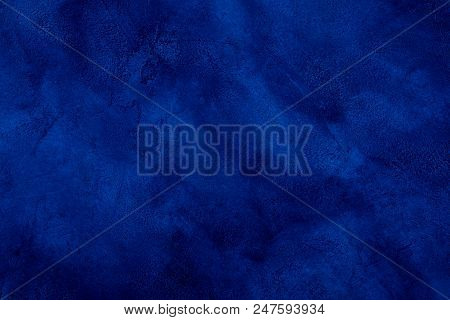 Dark Blue Marble Or Cracked Concrete Background (as An Abstract Mystical Background Or Marble Or Con