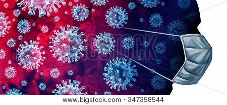 Contagious Coronavirus Outbreak And Coronaviruses Influenza Medical Crisis As Dangerous Flu Strain C