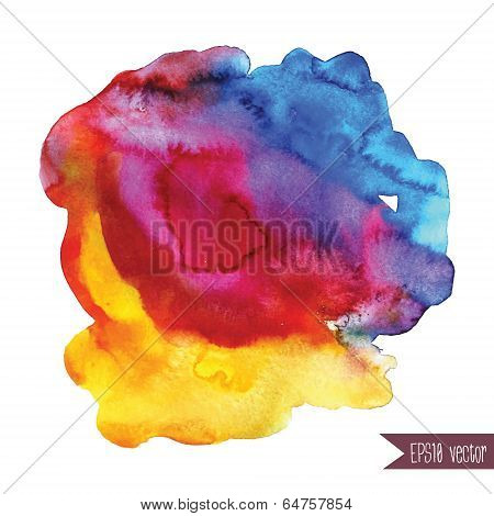 Beautiful Vector Watercolor Background For Textures And Backgrounds.