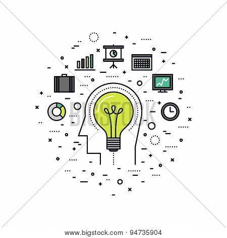 Business Innovation Line Style Illustration