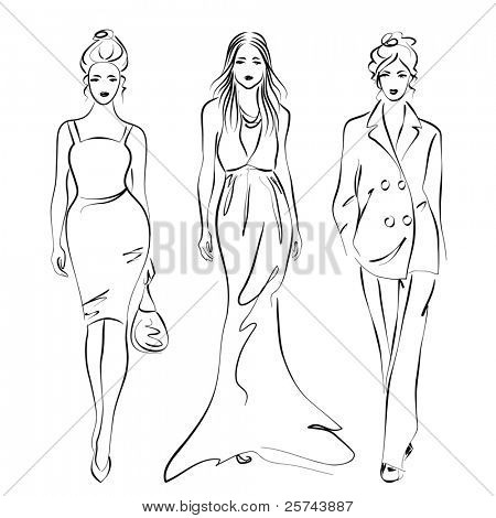 vrouwen fashion, vector