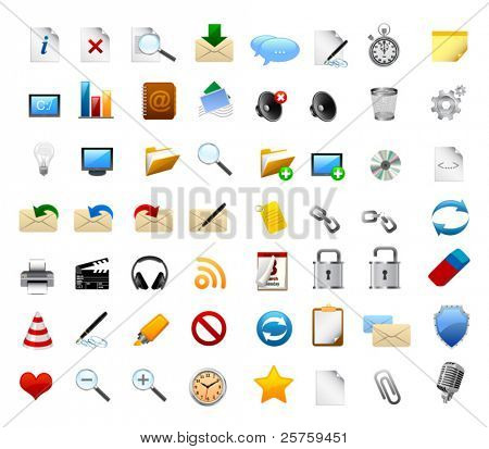 Realistic icons