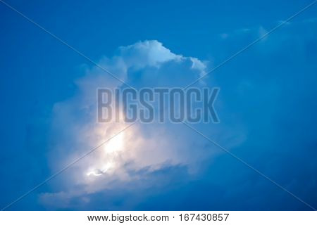 Lightnings In Storm Clouds. Peals Of A Thunder And The Sparkling Lightnings In Clouds