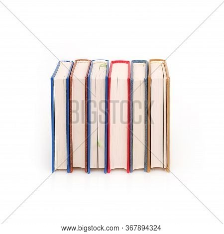 Stack Of Books Isolated On A White Background