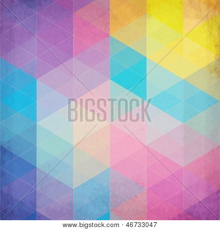 Colorful abstract triangles vector background