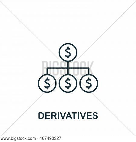 Derivatives Icon. Monochrome Simple Policy Icon For Templates, Web Design And Infographics