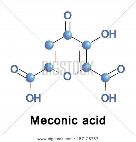 Meconic acid, or acidum meconicum and poppy acid, is a chemical substance found in certain plants of the Papaveraceae family as Papaver somniferum, opium poppy, and Papaver bracteatum.