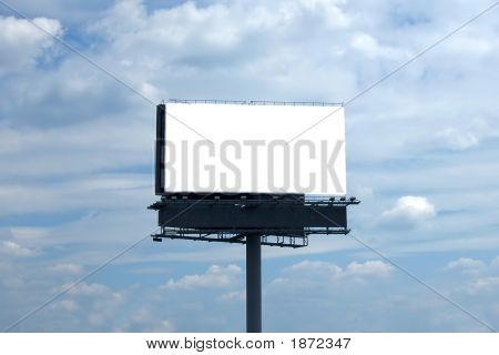 Blank White Billboard