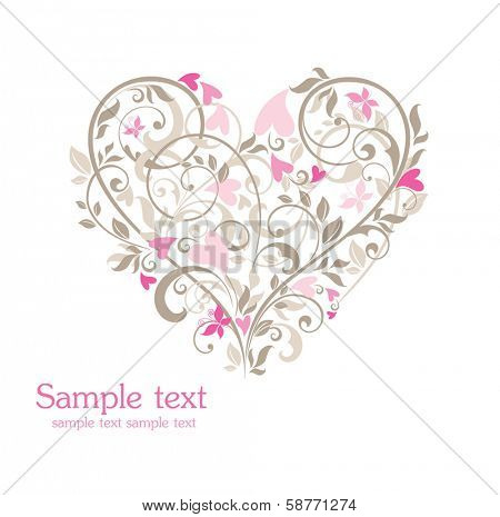 Beautiful card with heart