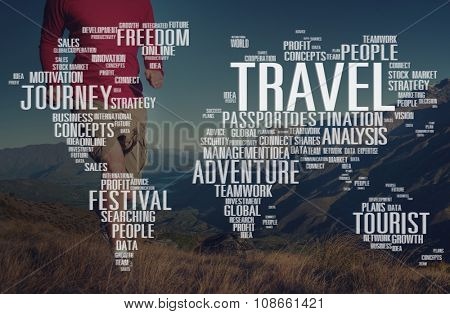 Travel Explore Global Destination Trip Adventure Concept