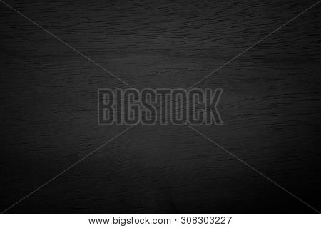 Black Wooden Wall Texture Background.