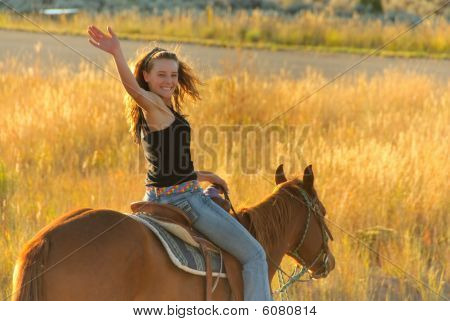 Teen riding