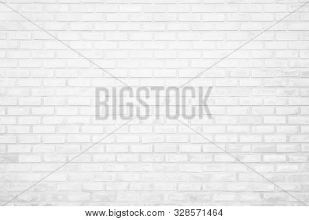 Wall White Brick Wall Texture Background In Room At Subway. Brickwork Stonework Interior, Rock Old C