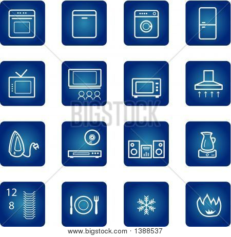 Ev aletleri Icons Set