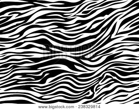 Stripe Animals Jungle Tiger Zebra Fur Texture Pattern Seamless Repeating White Black