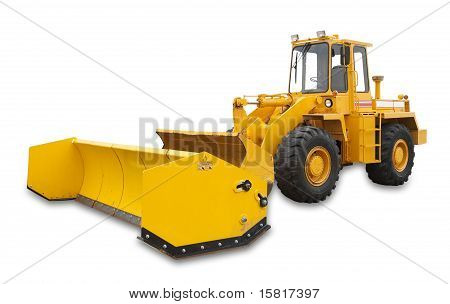 Snowplow, isolated