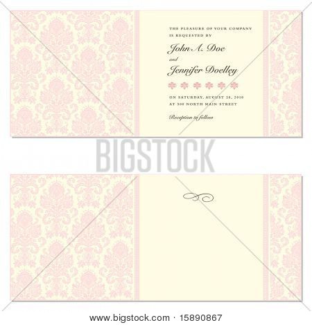 Conjunto de marcos de vector recargado. Fácil de editar. Perfecto para invitaciones de boda o anuncios.