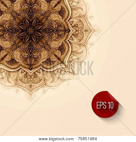 Vector background. Hand drawn abstract background. Decorative re