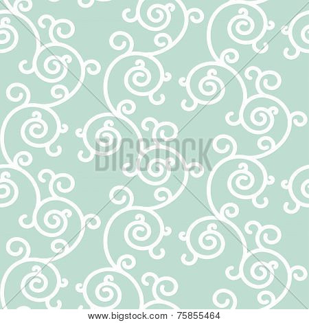 Abstract seamless floral background. Vector backdrop